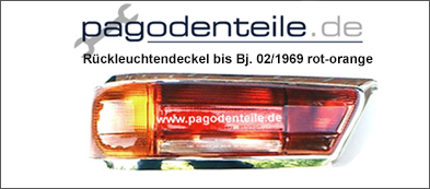 R�ckleuchte rot / gelb Pagode